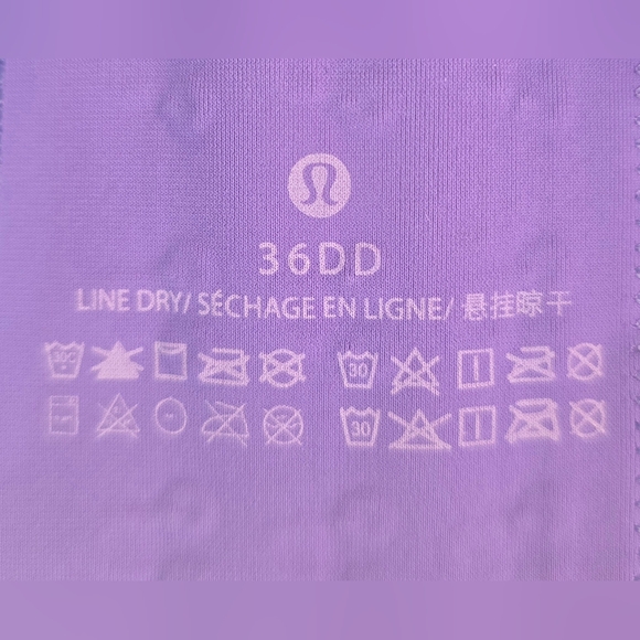 Lululemon Air Support Bra High Support Purple Size 36DD - Picture 11 of 11